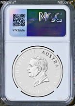 Load image into Gallery viewer, 2024 Australia 1oz Silver Kookaburra NGC MS 70 $1 Coin KING CHARLES III EFFIGY