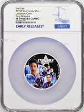 Load image into Gallery viewer, 2019 Star Trek: Discovery Crew 2oz .9999 Silver Proof $2 Coin NGC PF69 ER
