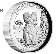 Load image into Gallery viewer, 2017 Australian Koala 1 oz Dollar $1 Silver Proof High Relief Coin Australia