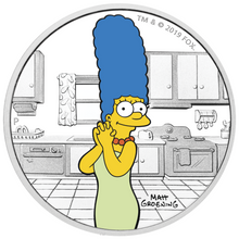 Load image into Gallery viewer, IN STOCK 2019 The Simpsons Marge Simpson 1oz $1 Silver 99.99% Dollar Proof Coin