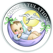 Load image into Gallery viewer, 2021 Australia NEWBORN BABY 1/2 oz SIlver Proof 50c Coin Colorized
