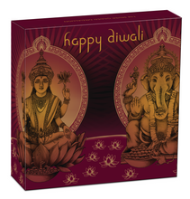 Load image into Gallery viewer, 2022 TUVALU Diwali Festival Hindu New Year Gift 1oz Silver Gilt NGC PF70 Medal