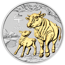 Load image into Gallery viewer, 2020-2031 Australia Lunar 12-Coin GILT Collection Case + 5x issued 1oz Silver $1