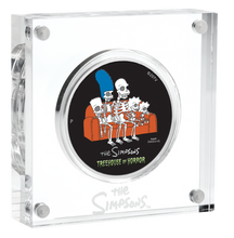 Load image into Gallery viewer, 2022 Simpsons Series TREEHOUSE OF HORROR 1oz $1 Silver .9999 Dollar Proof Coin