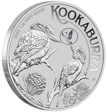 Load image into Gallery viewer, 2023 ANDA BRISBANE Money Expo Kookaburra 1oz $1 Silver Coin BROLGA PRIVY MARK
