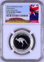 Load image into Gallery viewer, 2016 Australia Red Kangaroo Silver Proof 4 Coin Set NGC PF70 1 1/2 1/4 1/10oz ER