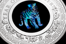 Load image into Gallery viewer, 2022 Australia Opal Series Lunar Year of the Tiger 1oz Silver Proof $1 Coin