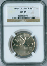 Load image into Gallery viewer, 1992 P Olympics Commemorative Coin Half Dollar NGC MS 70 MS70