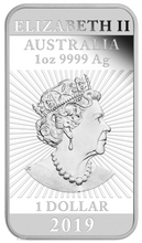 Load image into Gallery viewer, 2019 DRAGON 1oz SILVER PROOF RECTANGULAR COIN AUSTRALIA 3,888 MINTAGE ONLY