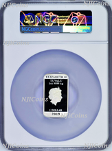 Load image into Gallery viewer, 2019 Lucky Cat “ラッキーな猫” “招財貓” 1oz Silver Proof Rectangle Coin NGC PF 70 FR