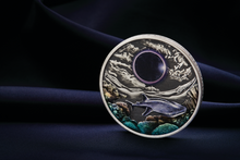 Load image into Gallery viewer, 2023 Ningaloo Eclipse 2oz .9999 Silver Antiqued Colored $2 Coin