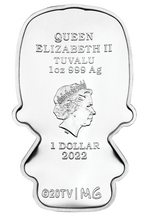 Load image into Gallery viewer, 2022 Homer SIMPSON Simpsons 1oz Colored SILVER Perth Mint 2nd MINTED MINI COIN