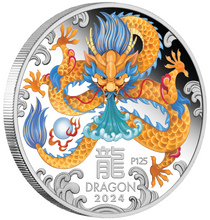 Load image into Gallery viewer, 2024 LUNAR SERIES-3 YEAR OF THE DRAGON 1oz SILVER TRIO $1 3-coin Set 3oz-total