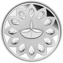 Load image into Gallery viewer, 2020 Tuvalu Diwali Festival 1oz .9999 Silver MEDALLION Gilt Gilded by 24k gold