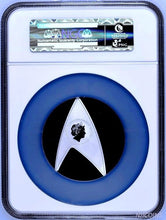 Load image into Gallery viewer, 2016 Star Trek 50th Anniversary 1oz Silver Reverse Proof DELTA Coin NGC PF70