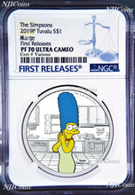Load image into Gallery viewer, 2019 The Simpsons MARGE Simpson Proof $1 1oz Silver COIN NGC PF 70 FR PF70