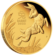 Load image into Gallery viewer, 2023 Australian Lunar Year of the Rabbit 1/10 oz Gold Proof $15 Coin Series-3