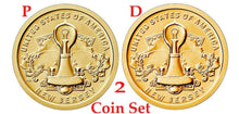 Load image into Gallery viewer, 2-coin-set 2019 P-D American Innovation New Jersey Dollar $1 US Mint
