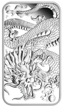 Load image into Gallery viewer, 2022 DRAGON 1oz SILVER PROOF RECTANGULAR COIN AUSTRALIA 3,888 MINTAGE ONLY