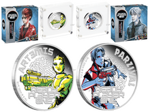 Load image into Gallery viewer, 2-Coin Set 2018 Ready Player One - Art3mis & Parzival 1x2oz SIlver Proof $1