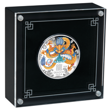 Load image into Gallery viewer, 2024 Australia COLORED PROOF Lunar Year of the Dragon 1oz Silver $1 Coin "P125"