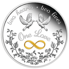 Load image into Gallery viewer, 2020 One Love 1oz $1 SILVER PROOF COIN Perfect Valentine's Day Gift Collectible