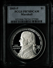 Load image into Gallery viewer, 2005 P John Marshall Commemorative Proof Silver Coin $1 PCGS PR 70 PR70DC