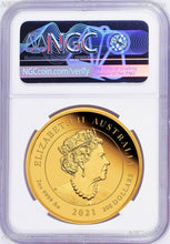 Load image into Gallery viewer, 2021 QUEEN ELIZABETH 95th Birthday Silver+GOLD 3-Coin Set $1/$25/$200 NGC PF70
