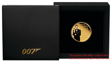 Load image into Gallery viewer, 2023 James Bond Proof $50 1/4oz Gold COIN NGC PF70 LEGACY SERIES 2 Roger Moore E