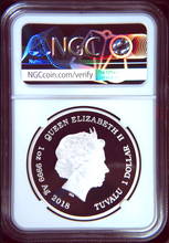 Load image into Gallery viewer, 2-Coin-Set 2018 Planet of the Apes SILVER $2 & $1 1oz 2oz NGC MS PF 70 ANTIQUED