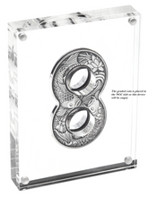 Load image into Gallery viewer, 2019 Figure 8 Koi Fish ANTIQUED 2oz Silver $2 COIN NGC MS70 FR