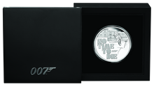 Load image into Gallery viewer, 2020 JAMES BOND 007 NO TIME TO DIE 1oz .9999 SILVER PROOF $1 COIN