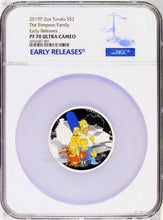 Load image into Gallery viewer, 2019 The Simpson Family Proof $2 2oz Silver COIN NGC PF 70 ER