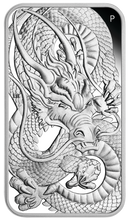 Load image into Gallery viewer, 2021 DRAGON 1oz SILVER PROOF RECTANGULAR COIN AUSTRALIA 3,888 MINTAGE ONLY
