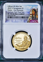 Load image into Gallery viewer, 2022 US Mint 5 Coin Clad Proof SET Dime Cent Nickel $1 50c NGC PF70 FR