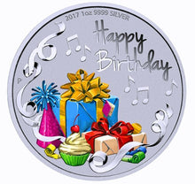 Load image into Gallery viewer, 2017 Australia Happy Birthday 1oz $1 Silver dollar Coin Colorized