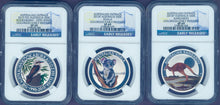 Load image into Gallery viewer, Australia Outback 2015 1/2oz Silver Colorized 3-Coin Set Collection NGC SP69