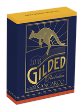 Load image into Gallery viewer, Australian Gilt Gilded 2018 Kangaroo Proof Silver 1 oz Dollar $1 Coin Australia