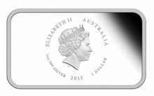 Load image into Gallery viewer, AUSTRALIA SUNBURNT COUNTRY DROUGHTS & FLOODING RAINS 2015 1OZ SILVER PROOF COIN