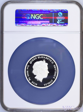 Load image into Gallery viewer, 2018 2 oz Silver Happy Birthday Wishes Tuvalu $2 Proof Coin NGC PF70 ER w/ OGP
