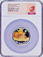 Load image into Gallery viewer, 2020 ANDA EXPO PROOF Colored Silver Lunar Year of the MOUSE NGC PF70 2oz $2 Coin