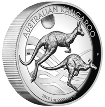 Load image into Gallery viewer, 2018 P Australia HIGH RELIEF 1oz Silver Kangaroo $1 Coin NGC PF70 ER New Label