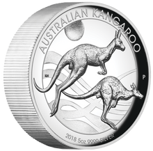 Load image into Gallery viewer, 500 Mintage 2018 P Australia HIGH RELIEF 5oz Silver Kangaroo $8 Coin NGC PF69 ER