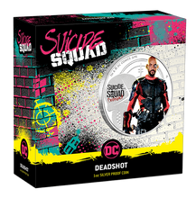Load image into Gallery viewer, 2019 Suicide Squad - Deadshot Proof $1 1oz Silver COIN NGC PF 70 ER