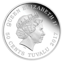 Load image into Gallery viewer, 2017 Polar Babies Polar Bear Tuvalu 1/2 oz Silver Proof 50c Half Dollar Coin