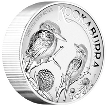 Load image into Gallery viewer, 2023 Incused Proof Obverse HIGH RELIEF 5oz Silver Kookaburra $8 Coin NGC PF70 ER