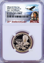 Load image into Gallery viewer, 2020 S Proof Native American NGC PF70 $1 Anti-Discrimination v. SilverSet coin