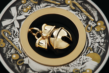 Load image into Gallery viewer, 2022 CHRISTMAS $2 2oz Silver Antiqued Coin w/ 24k gold-plated Jingle Bell Insert