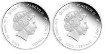 Load image into Gallery viewer, 2-Coin Set Simpsons Series KRUSTY LU STUDIOS + Itchy & Scratchy 2x1oz $1 Silver