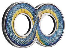 Load image into Gallery viewer, 2022 OUROBOROS ANTIQUED 2oz Silver $2 COIN NGC MS70 FR